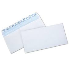 Enveloppe Blanche 110 x 220 Autocollante 90G