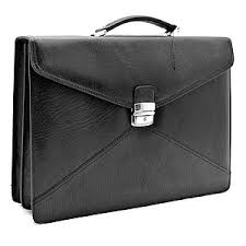 Cartable Semi Cuir Noir Réf 6609