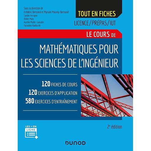 Mathématiques pour les sciences de l'ingénieur  - Licence Prépas IUT