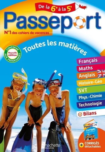Passeport Toutes les matières de la 6e à la 5e