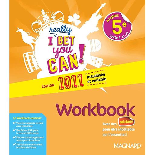 Anglais 5e I Really Bet You Can!  - Workbook