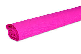 Papier Crépon 50*250 40G Rose Rèf 12411