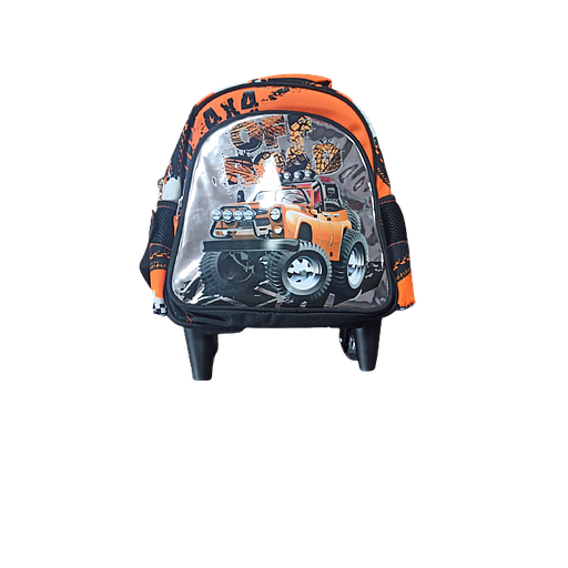 Cartable à Roulette Truck Orange 2 Compartiments
