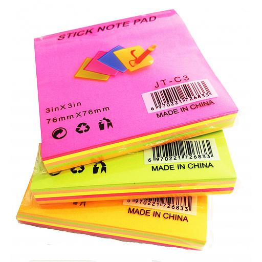 Post-it 76*76MM Assortie Réf JT-C3