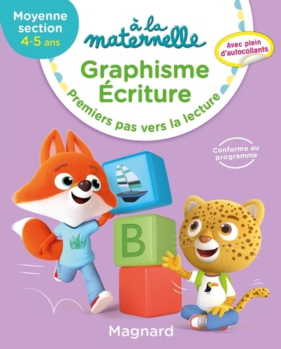 Graphisme écriture MS 4-5 ans à la maternelle  - Premiers pas vers la lecture