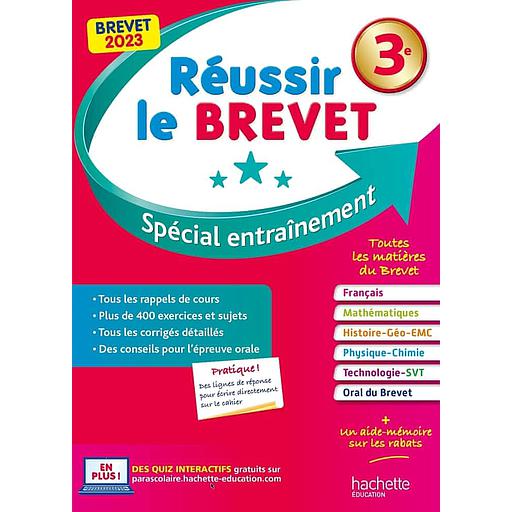 Réussir le Brevet 3e  - Spécial entraînement