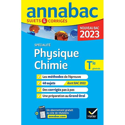 Physique-Chimie spécialité Tle générale  - Sujets & corrigés