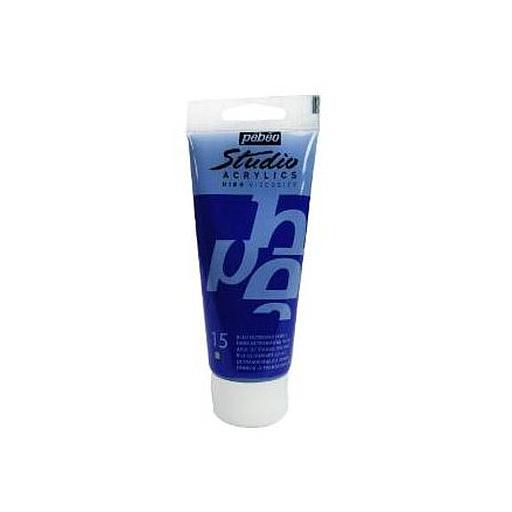 Peinture Acrylique Pébéo Studio 100 ml N°15 Bleu Outremer