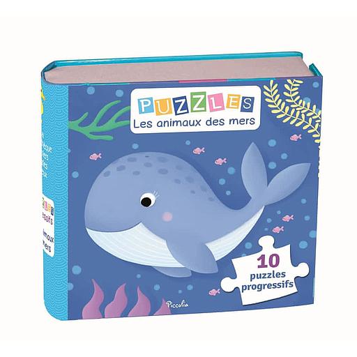 Puzzles Les animaux des mers  - 10 puzzles progressifs