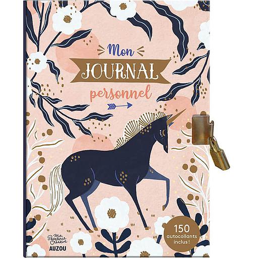 Mon journal personnel  - Avec 150 autocollants et 1 cadenas