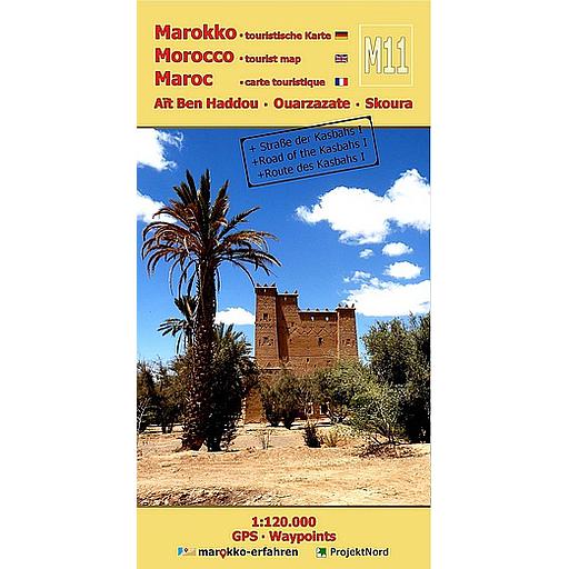 Carte Touristique M11 Aït Ben Haddou - Ouarzazate - Skoura