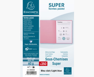 Paquet de 250 Sous-Chemises Bleu Claire