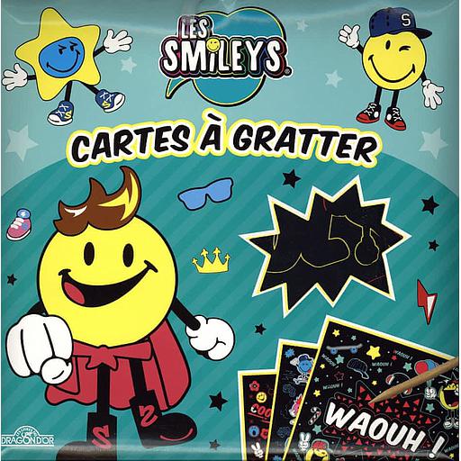 Cartes à gratter Les Smileys  - Avec 10 cartes à gratter, 1 bâtonnet