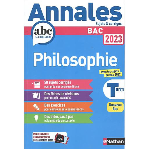 Philosophie Tle  - Sujets & corrigé