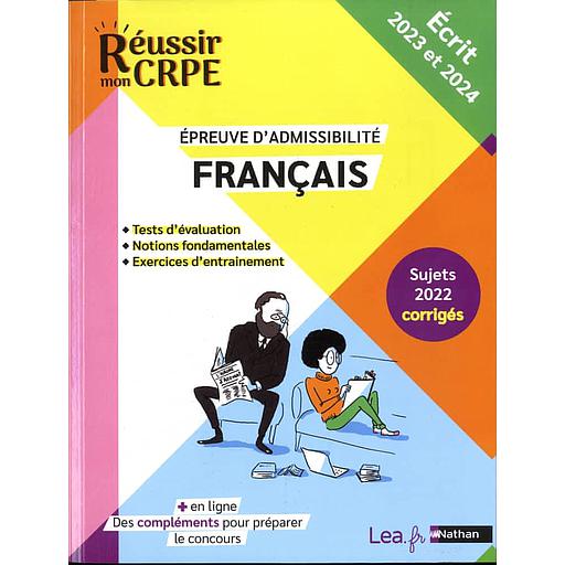 Français épreuve d'admissibilité  - Ecrit