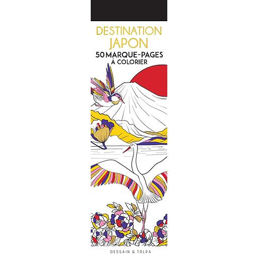 Destination Japon  - 50 marque-pages à colorier