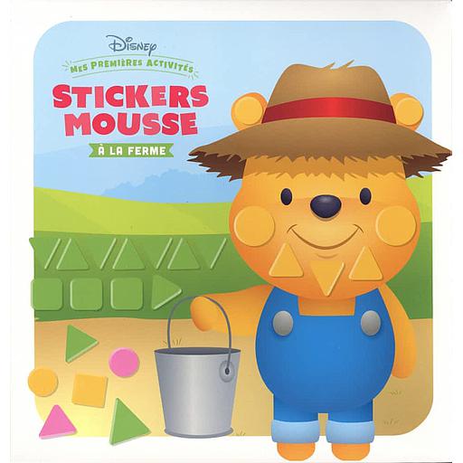 Stickers mousse à la ferme  - Avec 6 grands tableaux et 168 stickers