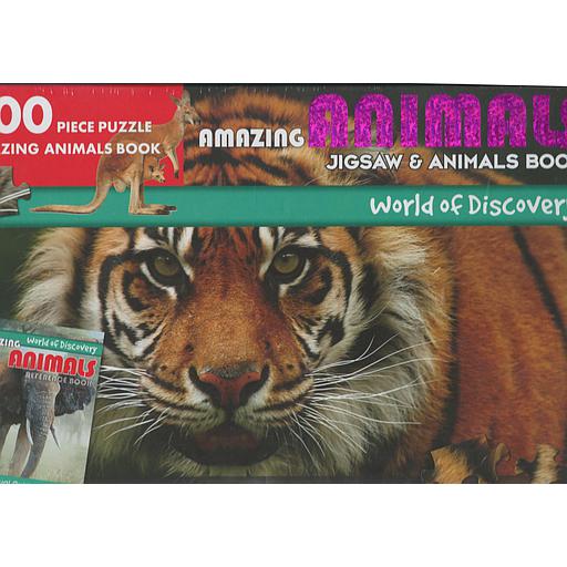 World of Discovery Amazing Animals Jigsaw &amp; Animals Book