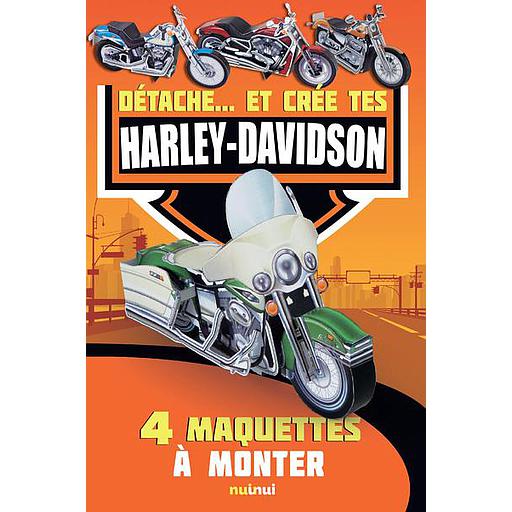 Détache...et crée tes Harley Davidson. 4 maquettes à monter