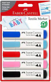 Set de 5 Marqueurs Textile Pastel