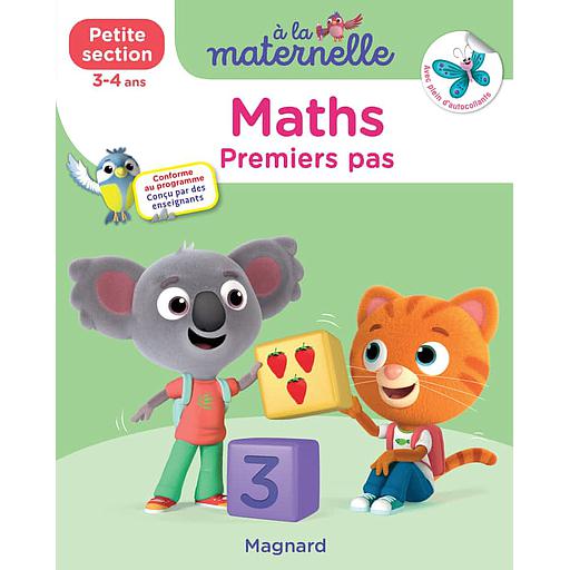 A la maternelle, Maths Petite section  - Premiers pas. Avec plein d'autocollants