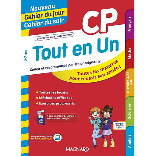 Nouveau Cahier du jour Cahier du soir - Tout en un CP