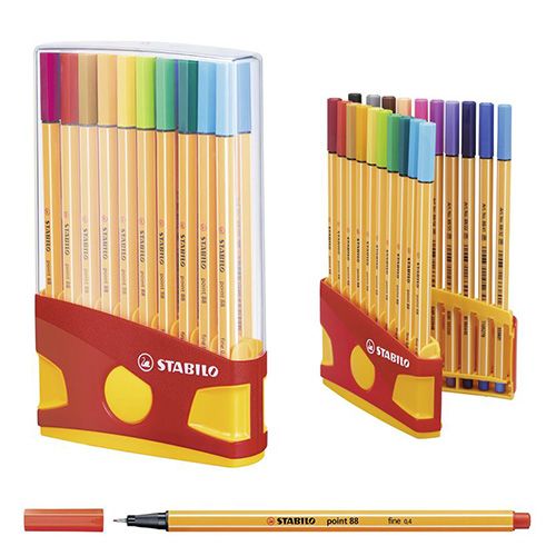 Feutre Point 0.4 Stabilo 88 Boite De 20