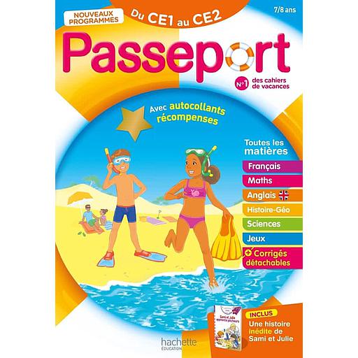 Passeport Du CE1 au CE2  - Avec une histoire inédite de Sami et Julie et des autocollants récompenses