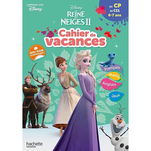 Cahier de Vacances du CP au CE1  - La Reine des Neiges II
