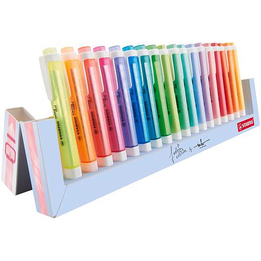 Set de Bureau de 18 Surligneurs STABILO SWING COOL Pastel