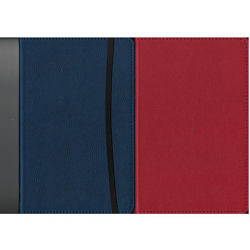 BLOC-NOTE PROFESSIONNAL CUIR ROUGE