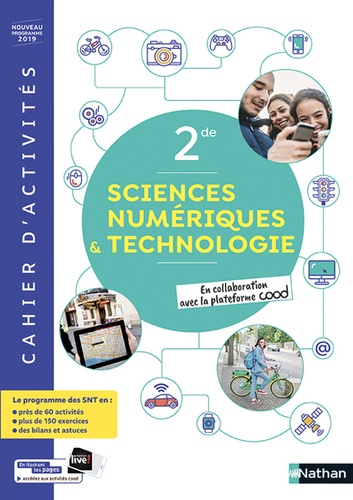 Sciences numérique et technologiques 2de  - Cahier d'activité