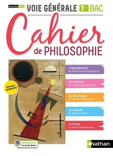 Cahier de philosophie Classes des lycées Voie générale Tle Bac