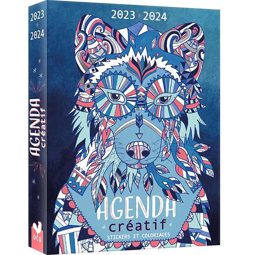 Agenda créatif 2023-2024  - Avec des autocollants et des coloriages
