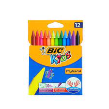 Crayon à Cire de 12 Bic