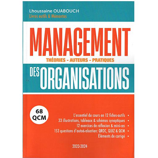 MANAGEMENT DES ORGANISATIONS : THEORIES -AUTEURS-PRINCIPES