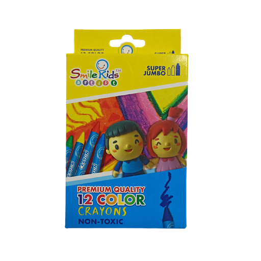 Crayon de 12 Cire Smile Kids  Ecolo