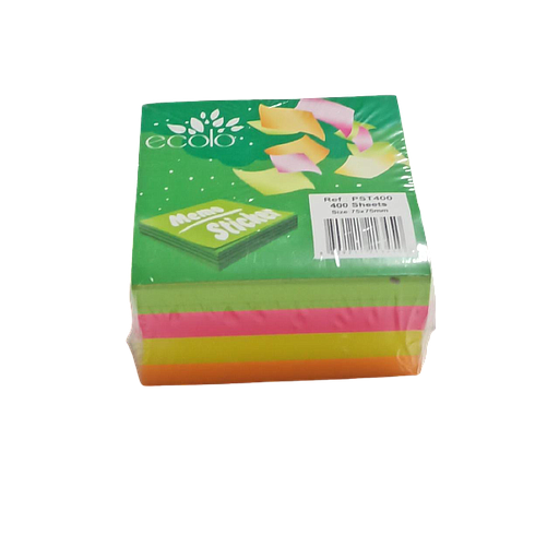 Post-it 4 Couleurs Fluorescente x 100 Feuilles 76 x 76