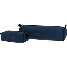 Trousse Polo Uni Bleu Marin
