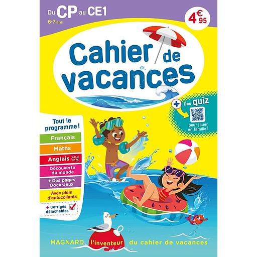 Cahier de vacances du CP au CE1