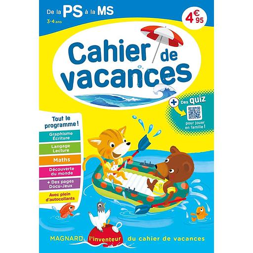 Cahier de vacances de la PS à la MS