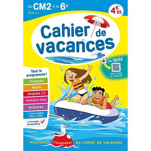 Cahier de vacances du CM2 à la 6e