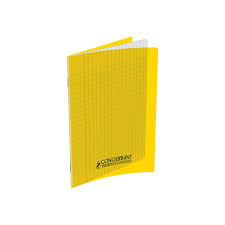 Cahier Pique Séyès 96P Conquérant Polypro Jaune 90G 17*22