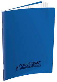 Cahier Pique Séyès 192P  Conquérant Polypro Bleu 90G 17*22