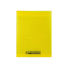 Cahier Pique Séyès 192P  Conquérant Polypro Jaune 90G 17*22