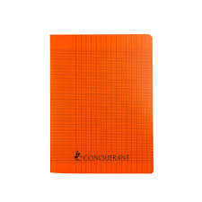 Cahier Pique Séyès 192P  Conquérant Polypro Orange 90G 17*22