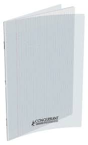 Cahier Pique Séyès 192P  Conquérant Polypro Transparent 90G 17*22