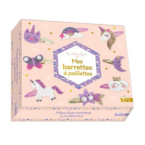 Mes barrettes à paillettes  - Coffret avec accessoires