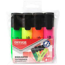 Pochette de 4 Fluo Office