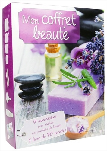 Mon coffret beauté  - 9 accessoires pour réaliser vos produits de beauté, 1 livre de 70 recettes
